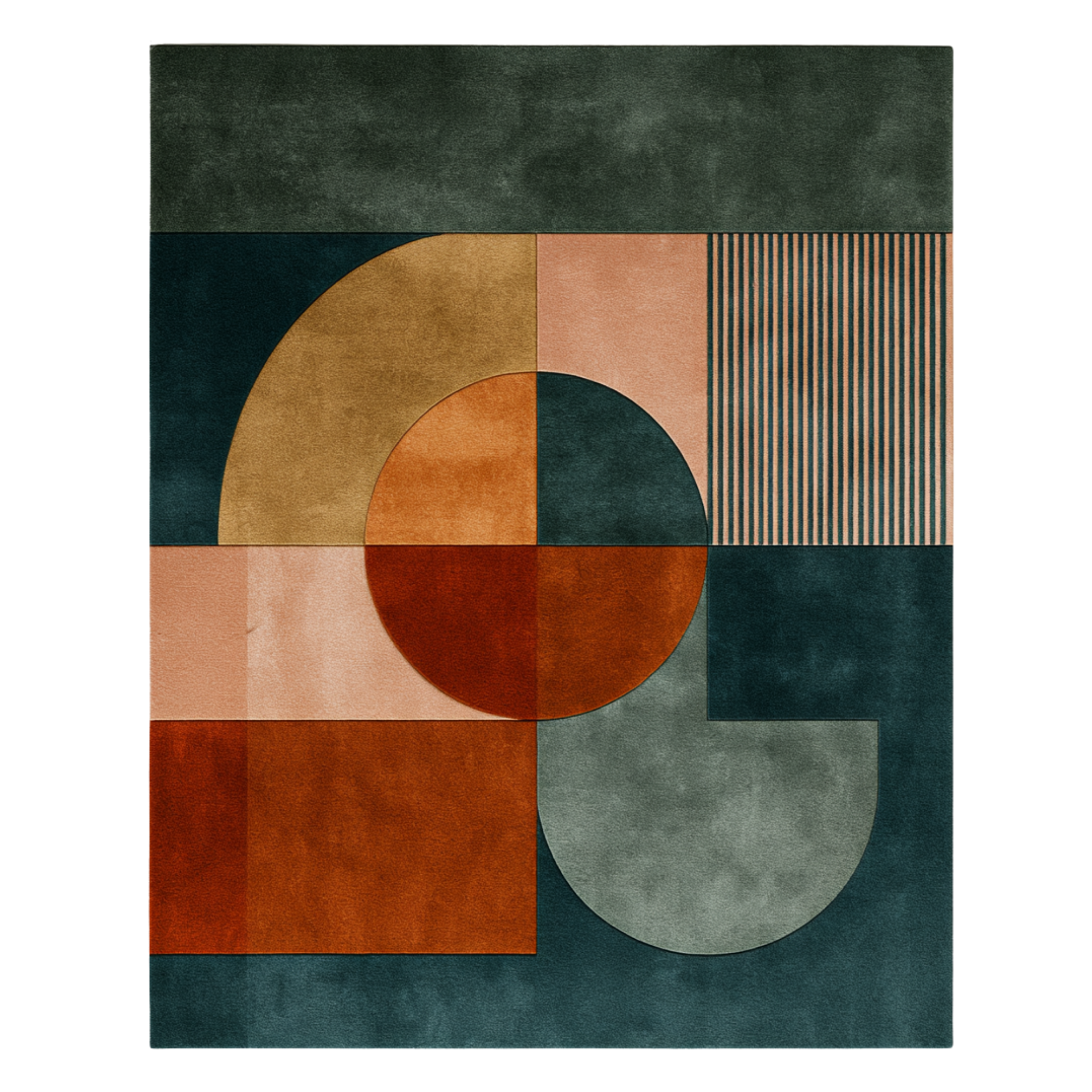 Bauhaus Blend 12 Hand Tufted Wool and Bamboo Silk Rug