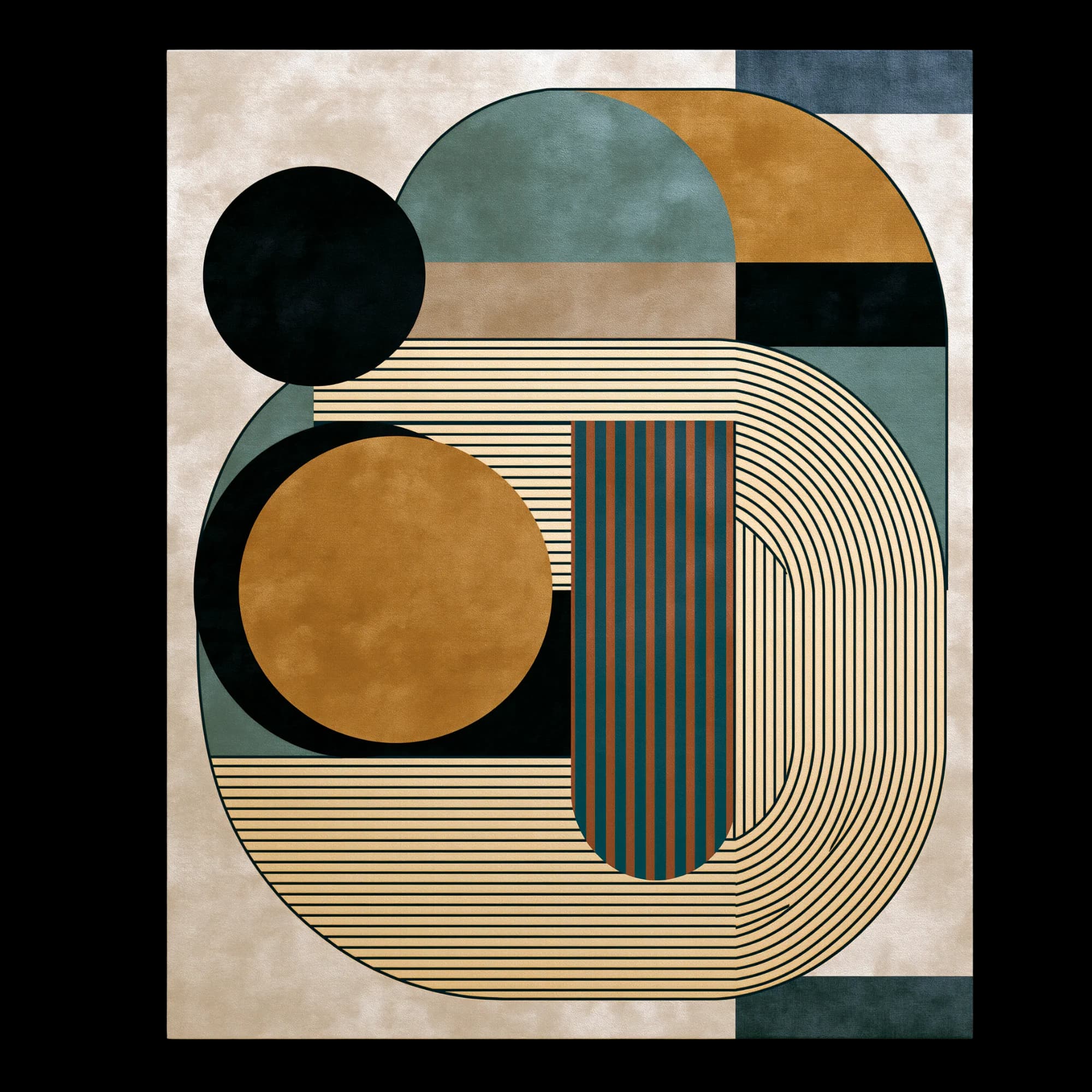 Chroma I Hand-Knotted Wool and Bamboo Silk Rug